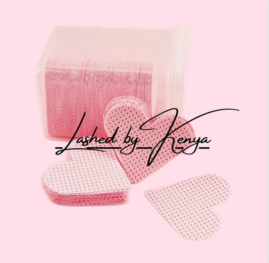 200 pcs Disposable Eyelash Lint Free Heart Pads